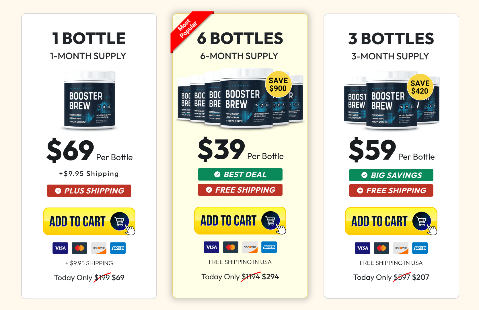 Booster Brew sale